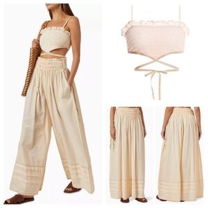 New! Set Agua Bendita Tatum Kaaw Wide-leg Pants & Matching Top 31228